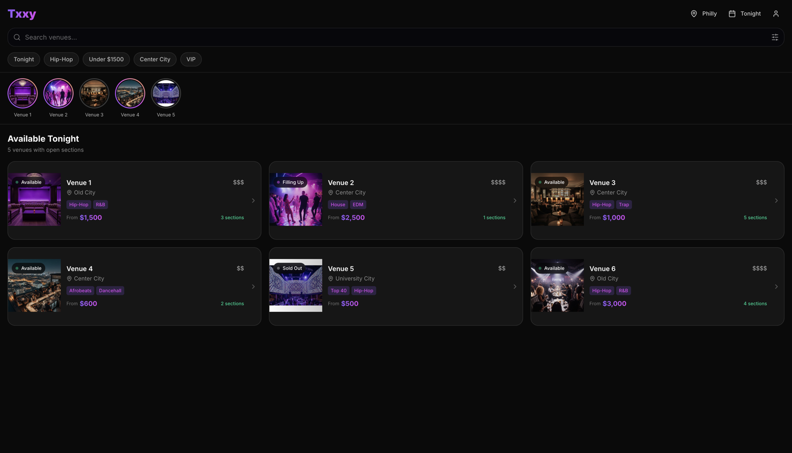 Txxy homepage